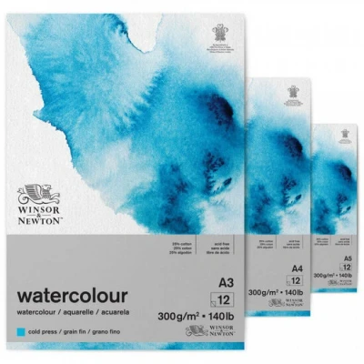 Afbeelding van Winsor &amp; Newton Aquarelblok A4 Gelijmd
