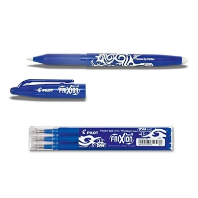 Afbeelding van Pilot Pen 1 blauwe Frixion bal + 3 Office vullings set
