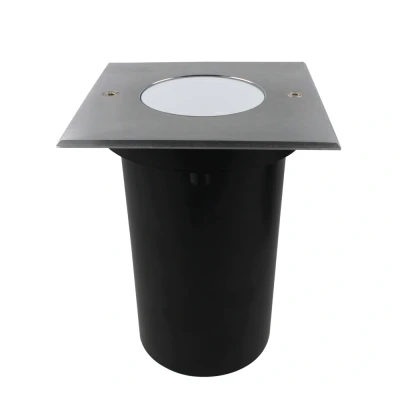 Afbeelding van Yphix Grondspot Led Voor Buiten (ip67) Alexis Gu10 Rvs Vierkant Melkwit LEDdirect.nl