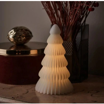 Afbeelding van Sirius Claire Tree Kerstboom Van Was Met LED Verlichting 19 Cm Wit