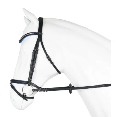 Afbeelding van Horka Hoofdstel Jolly Zwart/Blauw Pony