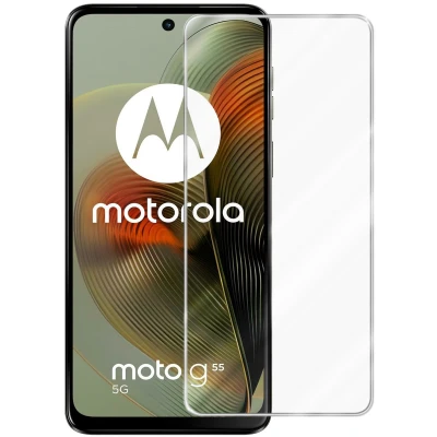 Afbeelding van Cadorabo Screenprotector geschikt voor Motorola Moto G55 Pantser film Beschermende in KRISTALHELDER Geharde (Tempered) display beschermglas 9H hardheid met 3D Touch
