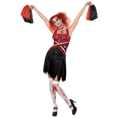 Afbeelding van &quot; Zombie Cheerleader kostuum voor dames Halloween outfit Verkleedkleding Small&quot;