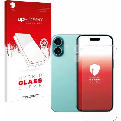 Afbeelding van upscreen Screenprotector voor Apple iPhone 16 (Voor+Camera) Folie Beschermfolie Beschermglas transparant