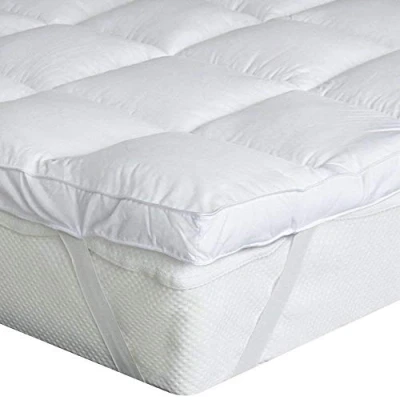 Afbeelding van Bedecor Matrastopper, topdekmatras van hoogwaardige polyester microvezel, zacht, hypoallergeen, gemakkelijk te reinigen, wit, 200 x cm