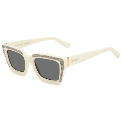 Afbeelding van Jimmy Choo Dammes Brillen Zonnebrillen Crème One Size