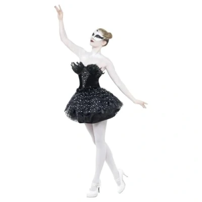Afbeelding van Zwarte zwaan ballerina dames kostuum maat L