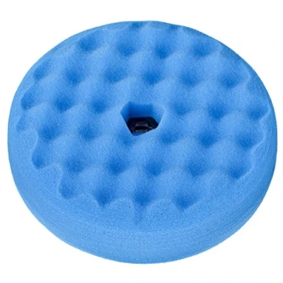 Afbeelding van 3M Perfect It III Quick Connect Dubbelzijdige Gewafelde Ultrafine SE Polijstschijf 150mm Blauw 50880