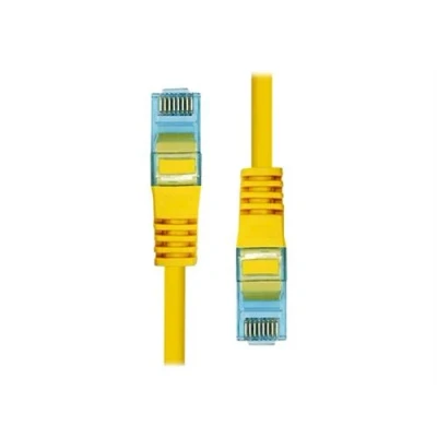 Image de ProXtend Cordon de raccordement RJ 45 (M) pour 10 m 6 mm UTP CAT 6a IEEE 802.3at sans halogène, moulé, crochet, bloqué jaune