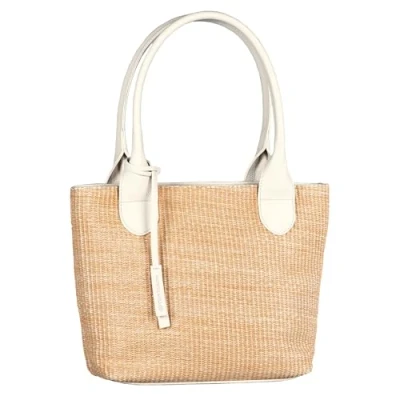 Afbeelding van TOM TAILOR Schoudertas Sharon Zip Shopper Cream White Beige