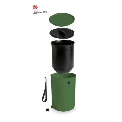 Afbeelding van Skaza Bokashi Organko 2 Prullenbak Compost Plastic Groen 9.6 L