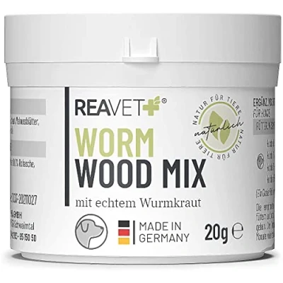 Afbeelding van ReaVET Wormwood Mix voor Honden Na een wormkuur Bevordert de darmfunctie 20g