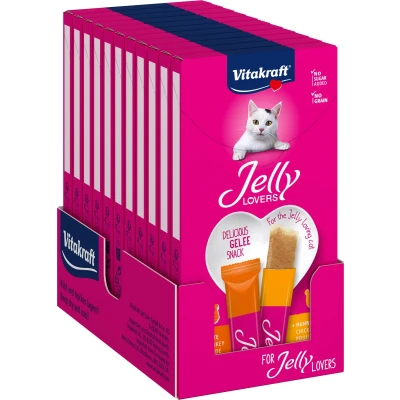 Afbeelding van Vitakraft Jelly Lovers kip en kalkoen 11x6 stuks (66 stuks) 66x15 gram