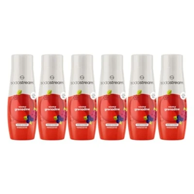 Afbeelding van SODASTREAM Concentraten Set van 6 suikervrije grenadineconcentraten Tot 54L drank 440 ml