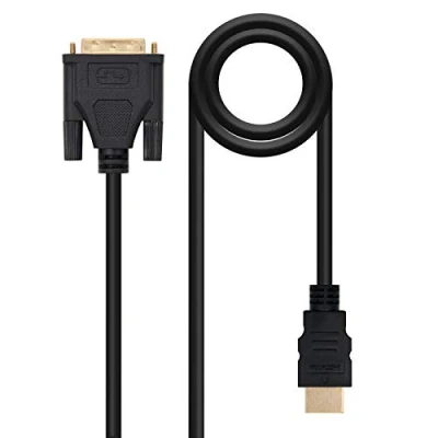 Image de Nano Cable 10.15.0502 Dvi A Hdmi, Dvi/M Hdmi A/M, 1.8 Mètres, Couleur Noir