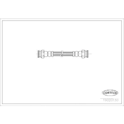 Afbeelding van CORTECO 19020130 Remslang Achteras 175 FIAT: Punto II Hatchback