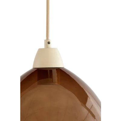 Afbeelding van Light&amp;living Hanglamp 10L 120x19x14 cm BISHO glas bruin+zand
