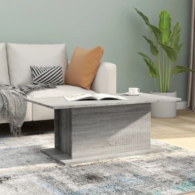 Afbeelding van Salontafel 102x55,5x40 cm spaanplaat grijs sonoma eikenkleurig