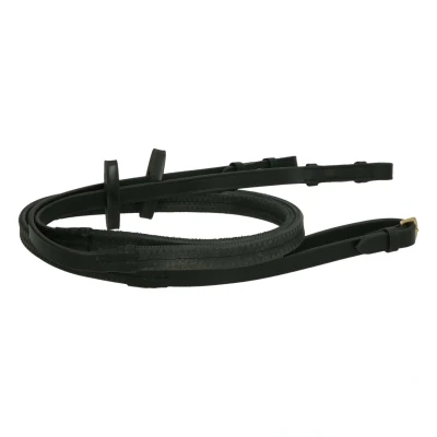 Afbeelding van Rambo Micklem Rubber Teugel Zwart Full