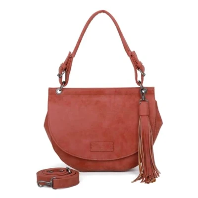 Afbeelding van Fritzi aus Preußen Schoudertas Vintage Fritzi41 Hobo Burn Rood