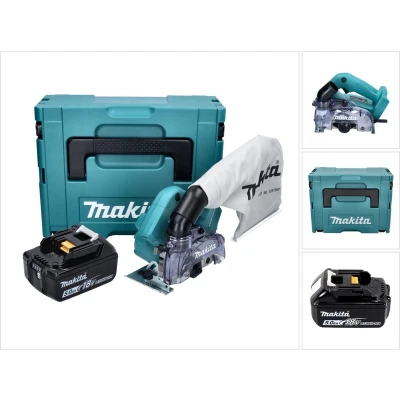 Afbeelding van Makita DCC 500 T1J accu diamantslijper 18 V 125 mm borstelloos + 1x oplaadbare 5.0 Ah Makpac zonder lader