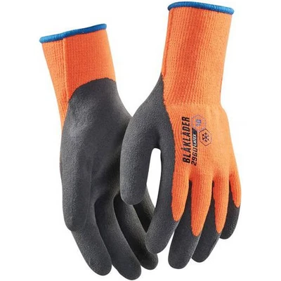 Image de Gants artisan doublés en latex trempé jauge 10 Orange Blåkläder
