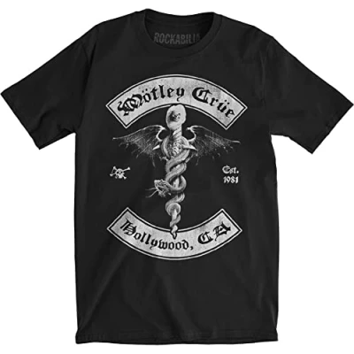 Afbeelding van Motley Crue Feelgood Hollywood Revision Heren T shirt XL Zwart