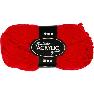 Afbeelding van Creotime Fantasia Acryl Garen Rood 80 M 50 G