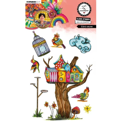 Afbeelding van Clear stamp ABM 25 collection A bird mansion nr. 815
