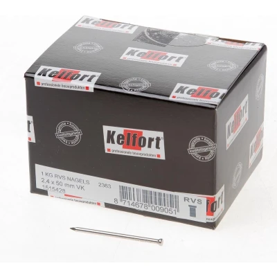 Afbeelding van Kelfort draadnagel verloren kop RVS 2.4 x 50mm 1kg