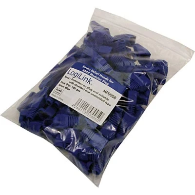 Afbeelding van LogiLink MP0008 Knik beveiligingshuls voor RJ45 Blauw 100 stuk(s)