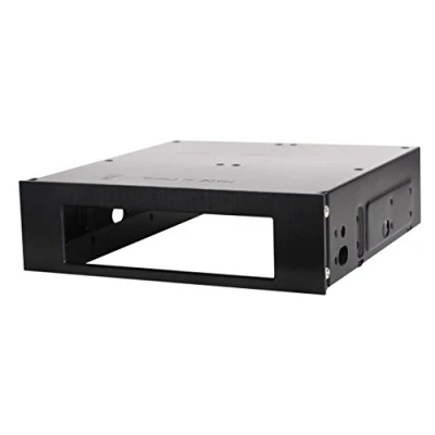 Afbeelding van SilverStone SST FP55B aluminium frontpaneel bay adapter 5,25 inch naar 3,5 + 2 x 2,5 inch, zwart