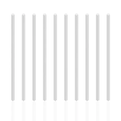 Afbeelding van iMeistek 10 stuks massieve aluminium ronde stangen Ø 2 mm lengte 100 voor radiografisch bestuurbare automodellen, industriële machines, doe het zelf