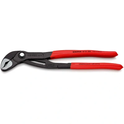 Image de KNIPEX 87 01 300 Cobra Pince à pompe eau High tech avec revêtement plastique antidérapant gris atramentisé mm