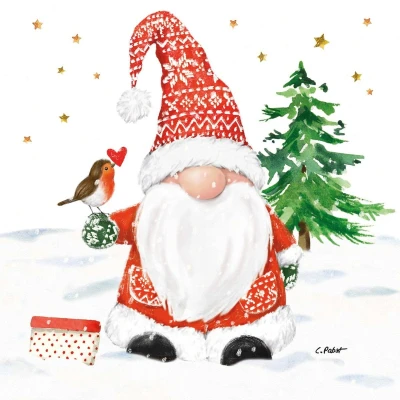 Afbeelding van PPD Lunch servetten Christmas Buddy