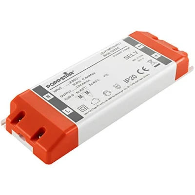 Afbeelding van Poppstar LED Trafo transformator 230 V AC / 12 DC 5 A 60 W (watt)