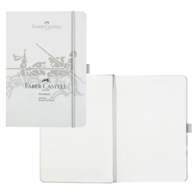 Afbeelding van Faber Castell 10317 Notitieboek, A5, 194 pagina&#039;s, FSC gemengd papier, 80 g/m², geruit, grijs