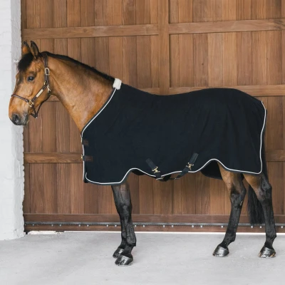 Afbeelding van Kentucky Horsewear Zweetdeken vegan wool zwart 160 7&#039;0