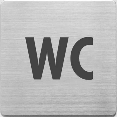 Afbeelding van Alco Al 450 5 Pictogram Rvs 90X90X1Mm Wc