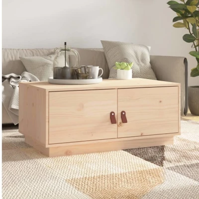 Afbeelding van Salontafel 80x50x35 cm massief grenenhout