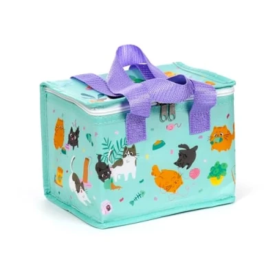 Afbeelding van Lunchtas/Koeltasje Bean &amp; Co Katten RPET Duurzaam 17x20x13cm