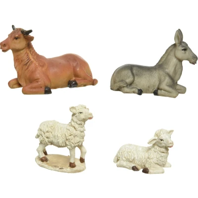 Afbeelding van Dieren poly h9 cm naturel a4 Decoris