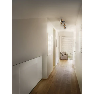 Afbeelding van LEDVANCE LED plafondspot Kurk, GU10, 4 lamps, dimbaar, zwart