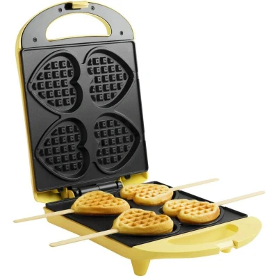 Afbeelding van Bestron Dsw271 Wafelijzer Voor 4 Hartjes Wafels Vanille