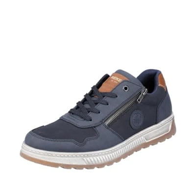 Afbeelding van Rieker 37029 Sneakers voor heren, Blauw