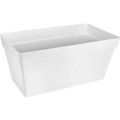 Afbeelding van Balkonbak Loft urban terrace wielen 70 wit elho