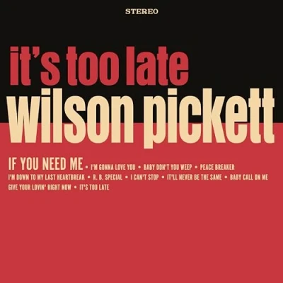 Afbeelding van Wilson Pickett It&#039;s Too Late (LP) (Coloured Vinyl)