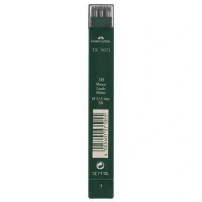 Image de Faber Castell TK 9071 mines, noir foncé, dureté: 5B, 3,15mm