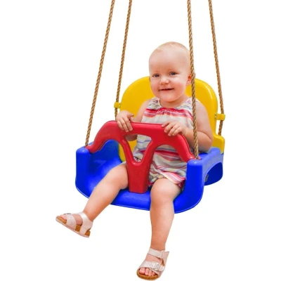 Afbeelding van 3 in 1 Kinderschommel Babyschommel 40x43x33cm binnen buiten