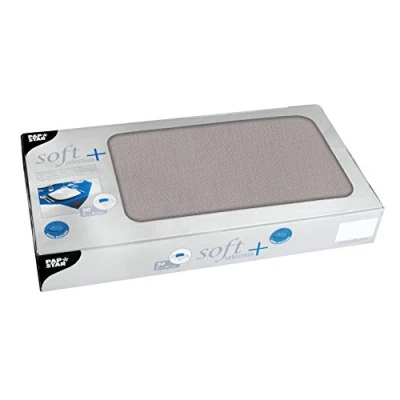 Afbeelding van PAPSTAR soft selection plus Tafelkleed Grootte 80 x cm grijs (pak van 20)